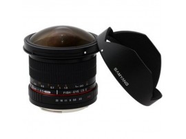 Samyang For Canon 8mm F/3.5 Aspherical IF MC Fisheye CS II DH (Detachable Hood)